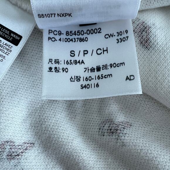 Levi's Cotton All Over Flamingo Print Chest Logo Polo Shirt Men S White/Pink NWT - Picture 8 of 9